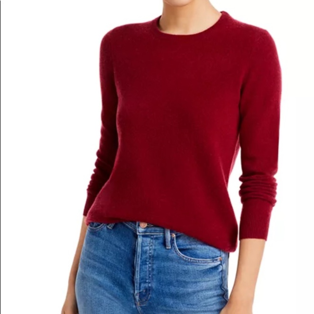 Cashmere Crimson Red Cashmere Sweater. Warm and pretty for Valentine’s Day 😍